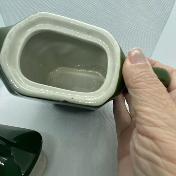 Hall USA Single Serving Teapot Olive Green MCM 1963 minimalistic aesthetic - Picture 4 of 6